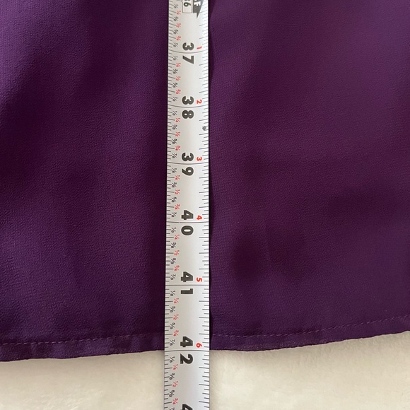 Nemidor Elegant Purple Floral Lace Midi Dress with Waist Tie Plus Size 14 - Picture 15 of 16